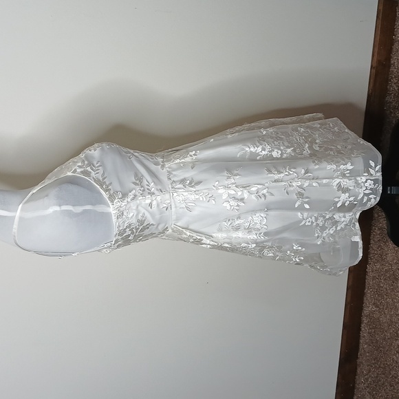 BCX  white floral lace dress size 3 - Picture 6 of 15